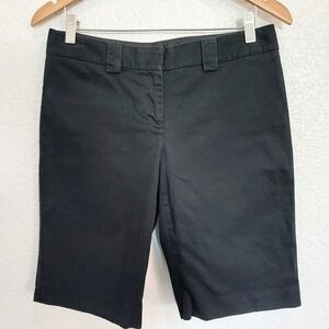 Express "Editor" Black Bermuda Dress Shorts 12" Inseam Size 6